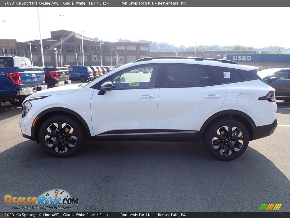 2023 Kia Sportage X-Line AWD Glacial White Pearl / Black Photo #5