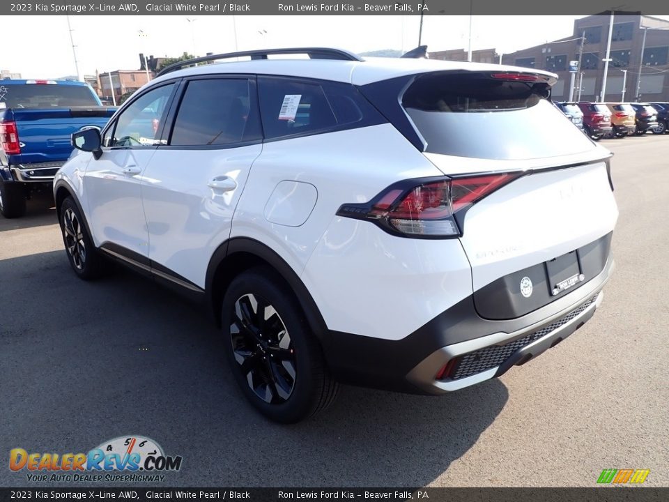 2023 Kia Sportage X-Line AWD Glacial White Pearl / Black Photo #6