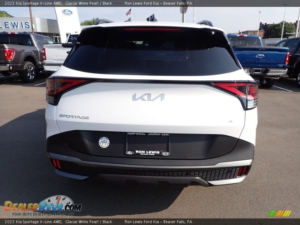 2023 Kia Sportage X-Line AWD Glacial White Pearl / Black Photo #7