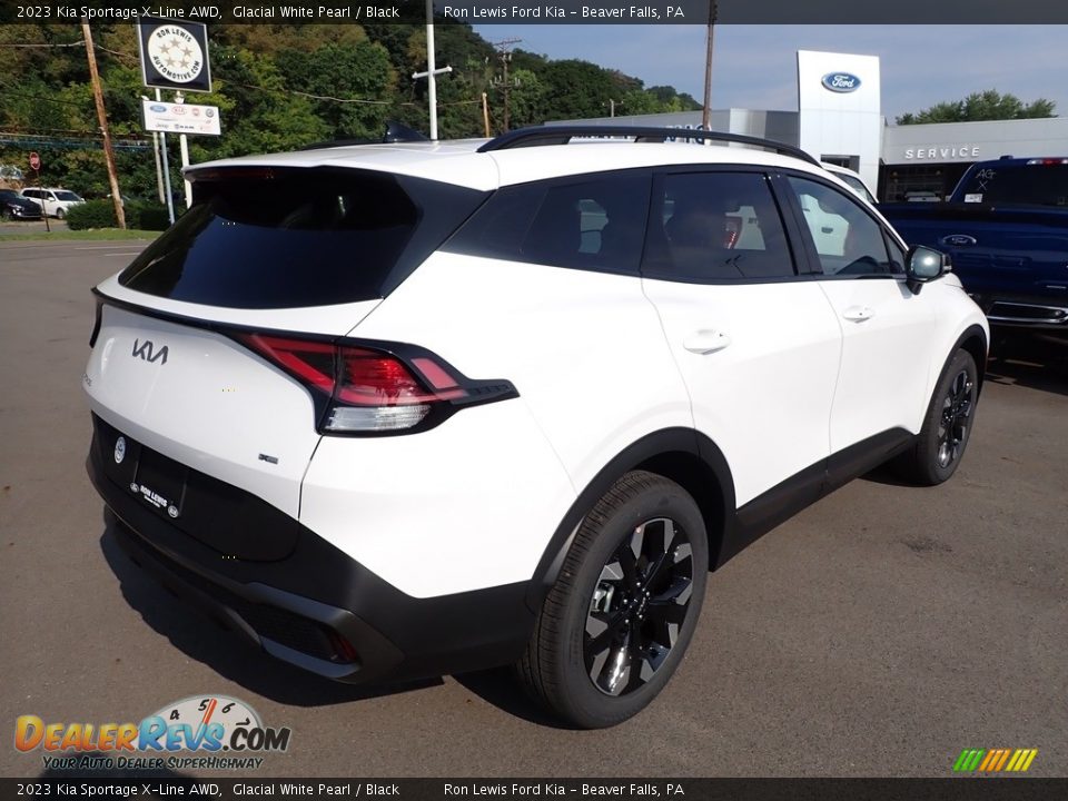 2023 Kia Sportage X-Line AWD Glacial White Pearl / Black Photo #8