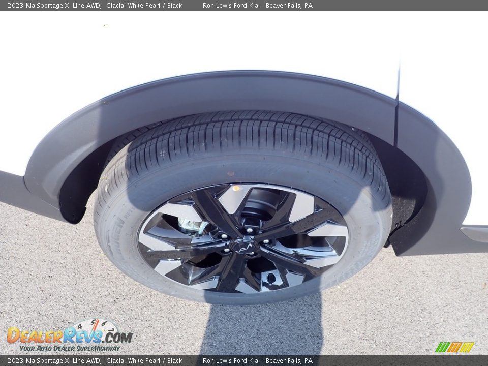 2023 Kia Sportage X-Line AWD Glacial White Pearl / Black Photo #9
