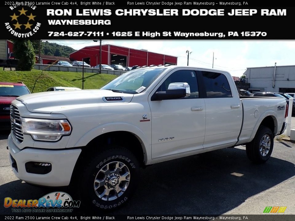 2022 Ram 2500 Laramie Crew Cab 4x4 Bright White / Black Photo #1