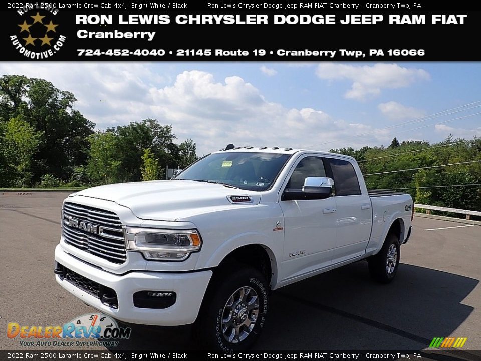 2022 Ram 2500 Laramie Crew Cab 4x4 Bright White / Black Photo #1