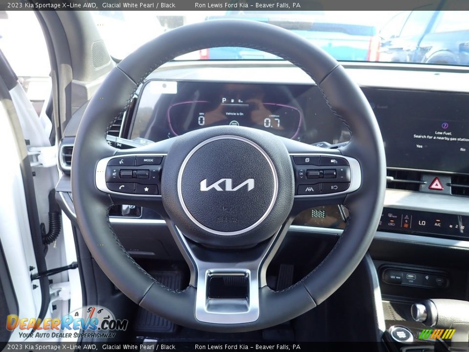 2023 Kia Sportage X-Line AWD Glacial White Pearl / Black Photo #19