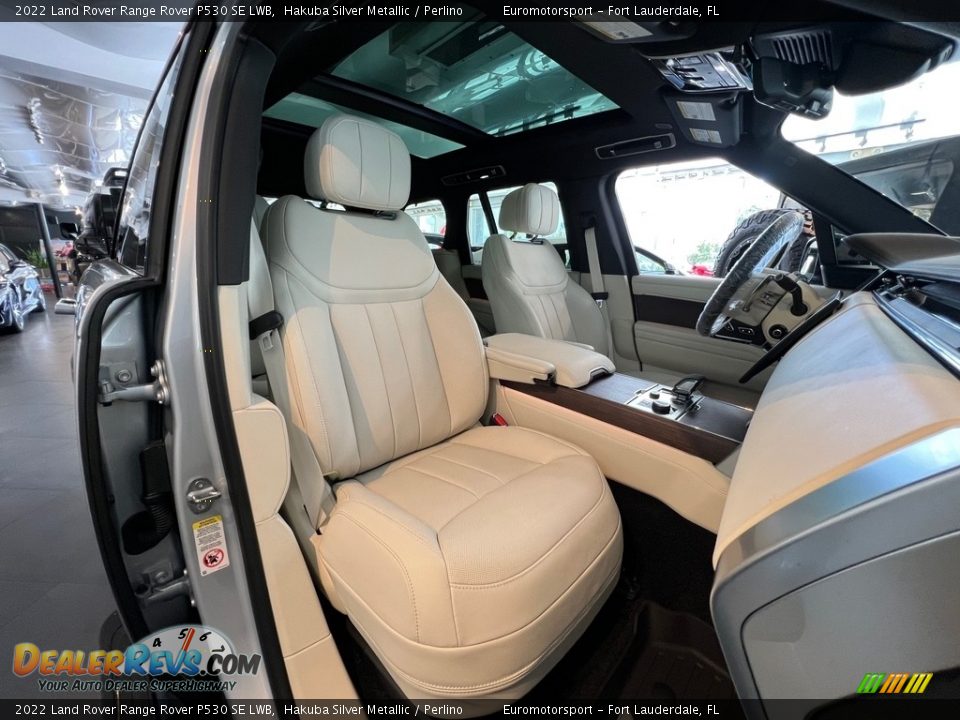 2022 Land Rover Range Rover P530 SE LWB Hakuba Silver Metallic / Perlino Photo #2