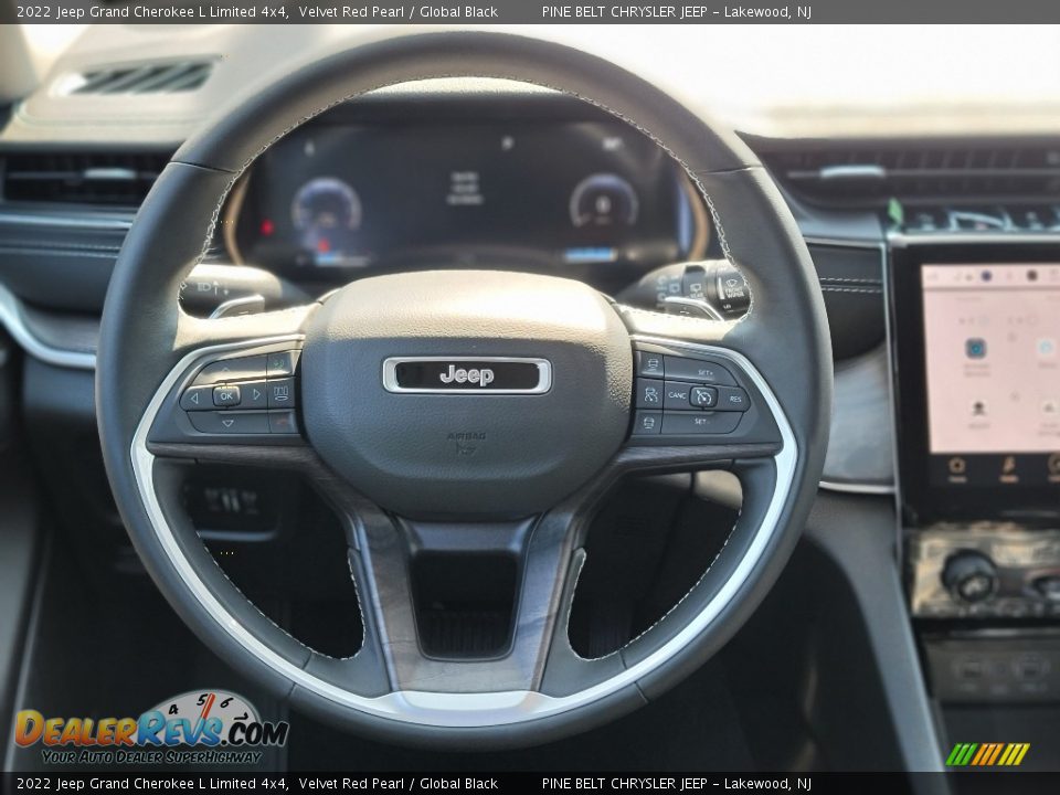 2022 Jeep Grand Cherokee L Limited 4x4 Velvet Red Pearl / Global Black Photo #7