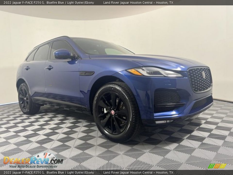 2022 Jaguar F-PACE P250 S Bluefire Blue / Light Oyster/Ebony Photo #10