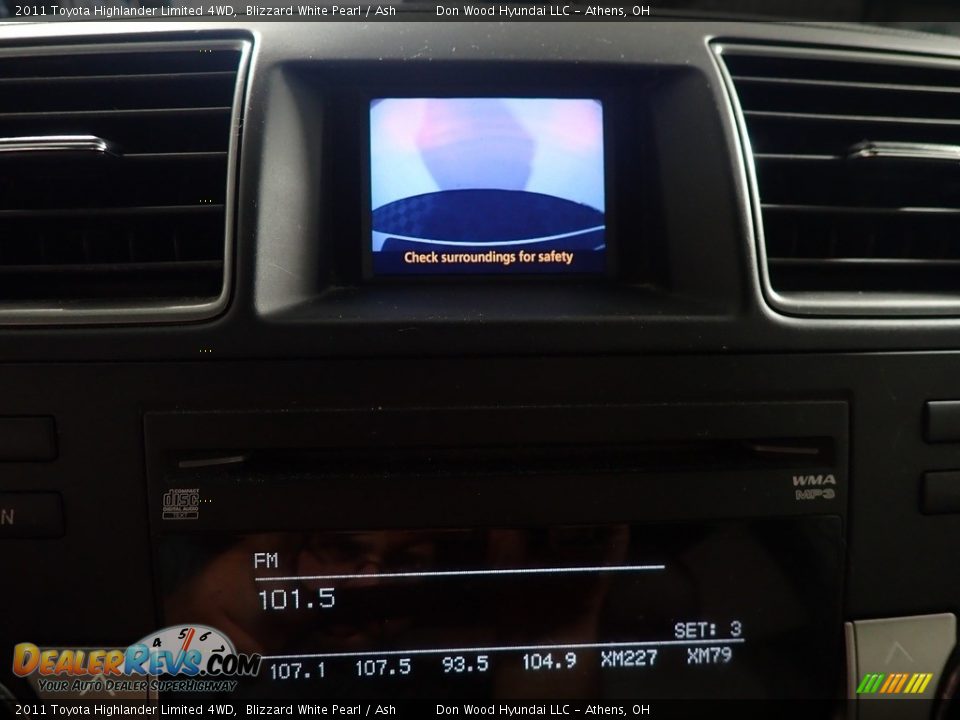 2011 Toyota Highlander Limited 4WD Blizzard White Pearl / Ash Photo #3