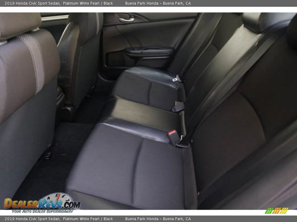 2019 Honda Civic Sport Sedan Platinum White Pearl / Black Photo #4