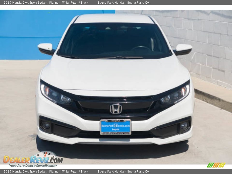 2019 Honda Civic Sport Sedan Platinum White Pearl / Black Photo #7