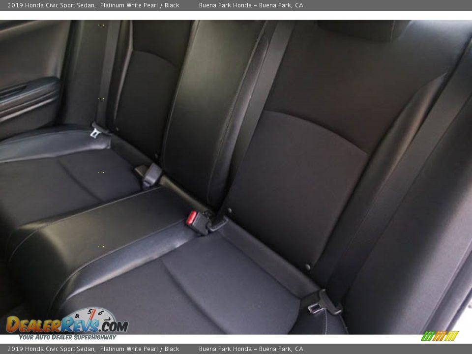 2019 Honda Civic Sport Sedan Platinum White Pearl / Black Photo #18