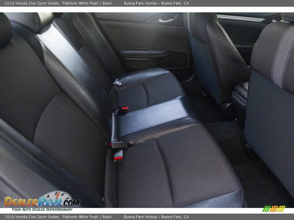 2019 Honda Civic Sport Sedan Platinum White Pearl / Black Photo #20
