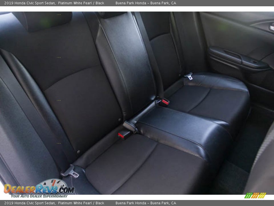 2019 Honda Civic Sport Sedan Platinum White Pearl / Black Photo #21