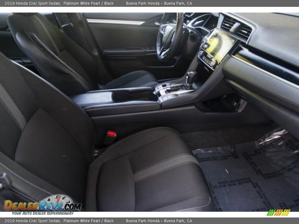 2019 Honda Civic Sport Sedan Platinum White Pearl / Black Photo #22