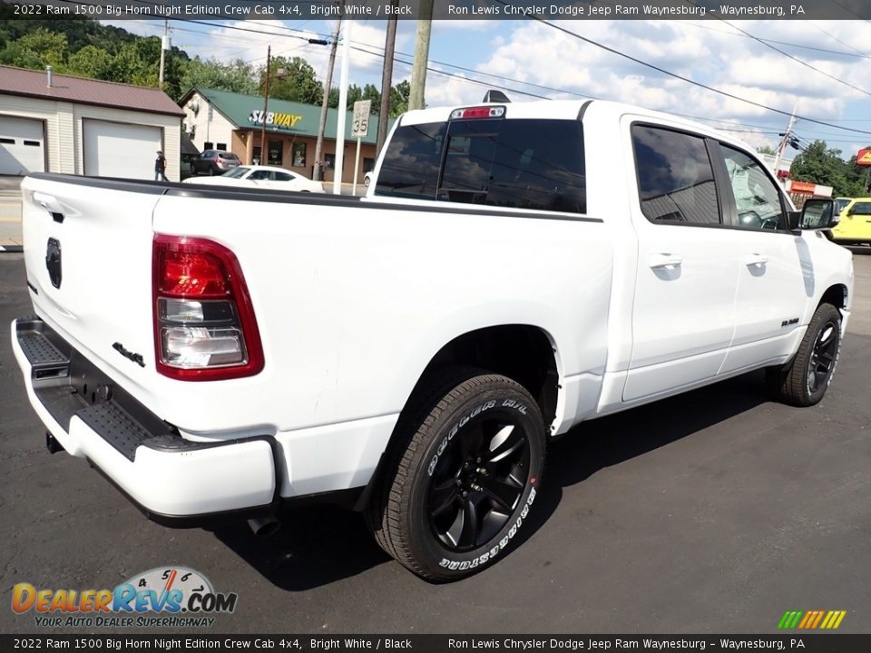 2022 Ram 1500 Big Horn Night Edition Crew Cab 4x4 Bright White / Black Photo #5