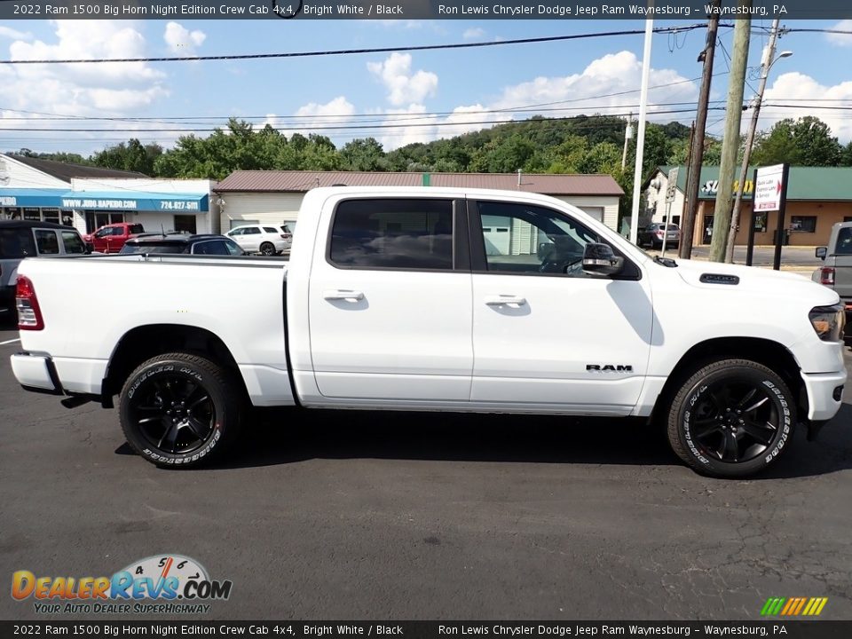 2022 Ram 1500 Big Horn Night Edition Crew Cab 4x4 Bright White / Black Photo #6