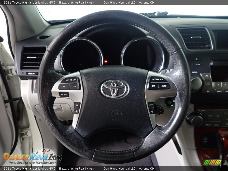 2011 Toyota Highlander Limited 4WD Blizzard White Pearl / Ash Photo #27