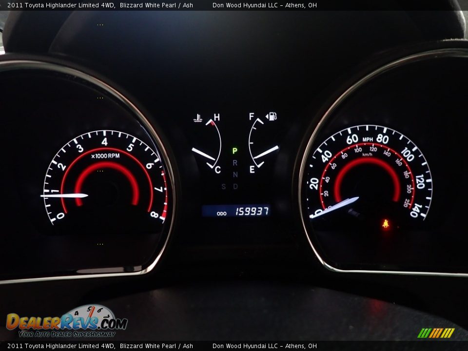 2011 Toyota Highlander Limited 4WD Blizzard White Pearl / Ash Photo #28