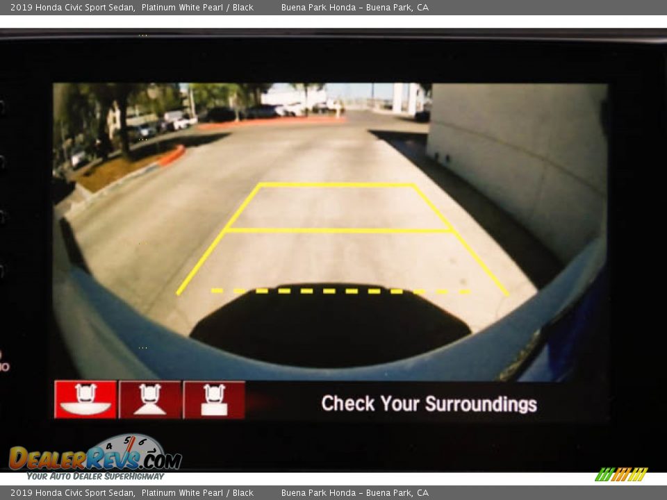 2019 Honda Civic Sport Sedan Platinum White Pearl / Black Photo #26