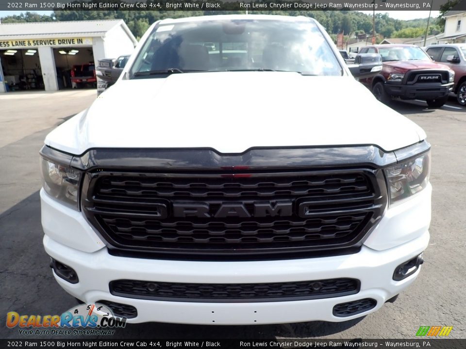 2022 Ram 1500 Big Horn Night Edition Crew Cab 4x4 Bright White / Black Photo #8