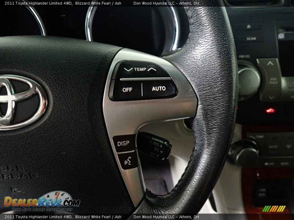 2011 Toyota Highlander Limited 4WD Blizzard White Pearl / Ash Photo #30