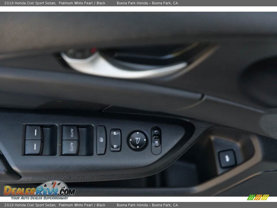 2019 Honda Civic Sport Sedan Platinum White Pearl / Black Photo #29