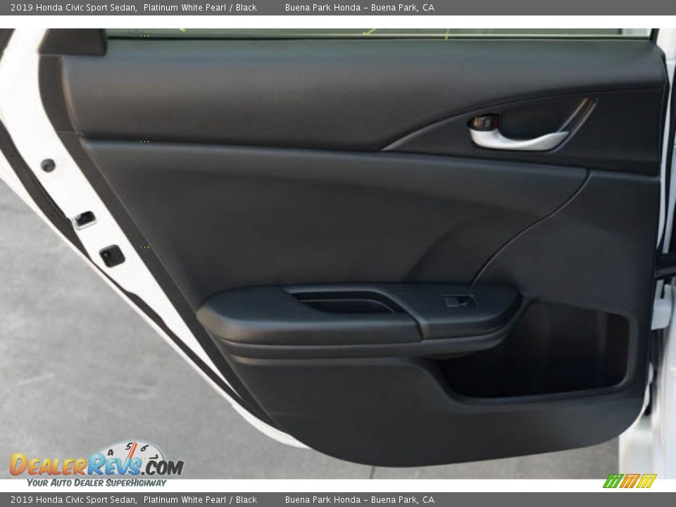 2019 Honda Civic Sport Sedan Platinum White Pearl / Black Photo #30