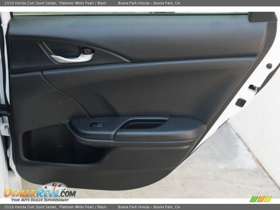 2019 Honda Civic Sport Sedan Platinum White Pearl / Black Photo #31