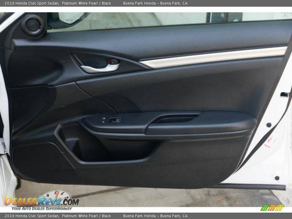 2019 Honda Civic Sport Sedan Platinum White Pearl / Black Photo #32