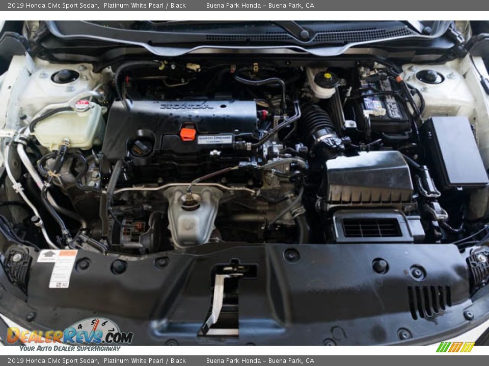 2019 Honda Civic Sport Sedan Platinum White Pearl / Black Photo #33