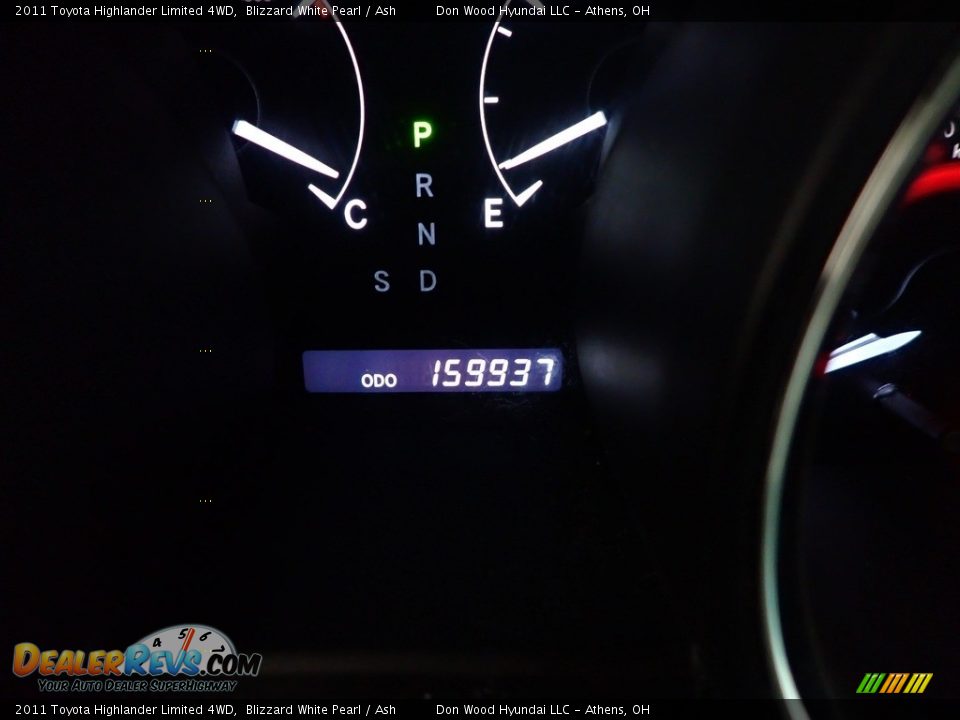 2011 Toyota Highlander Limited 4WD Blizzard White Pearl / Ash Photo #36