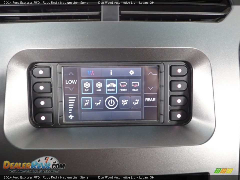 2014 Ford Explorer FWD Ruby Red / Medium Light Stone Photo #2