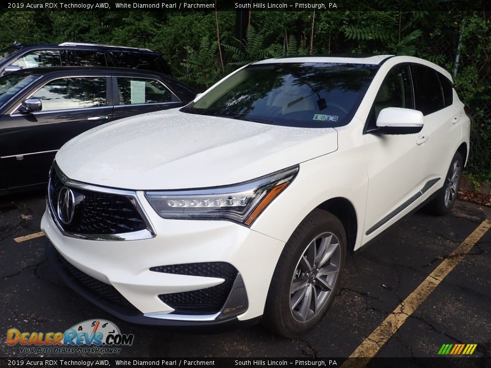 2019 Acura RDX Technology AWD White Diamond Pearl / Parchment Photo #1