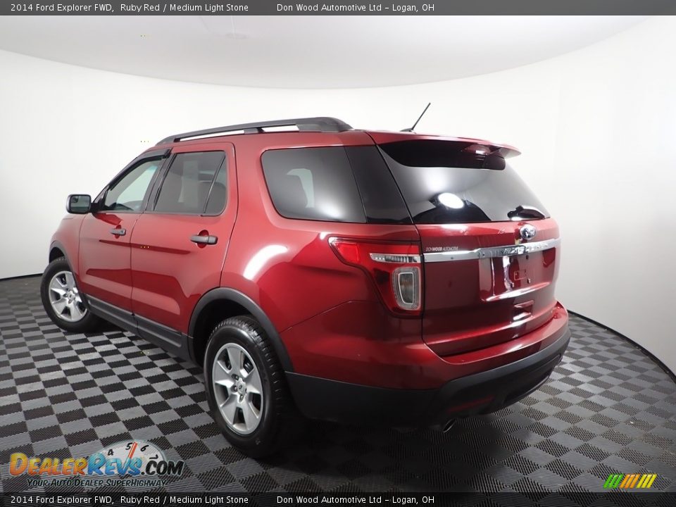 2014 Ford Explorer FWD Ruby Red / Medium Light Stone Photo #6