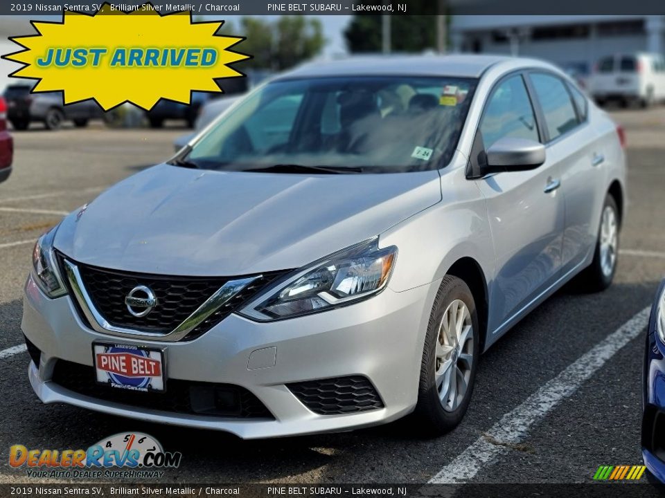 2019 Nissan Sentra SV Brilliant Silver Metallic / Charcoal Photo #1