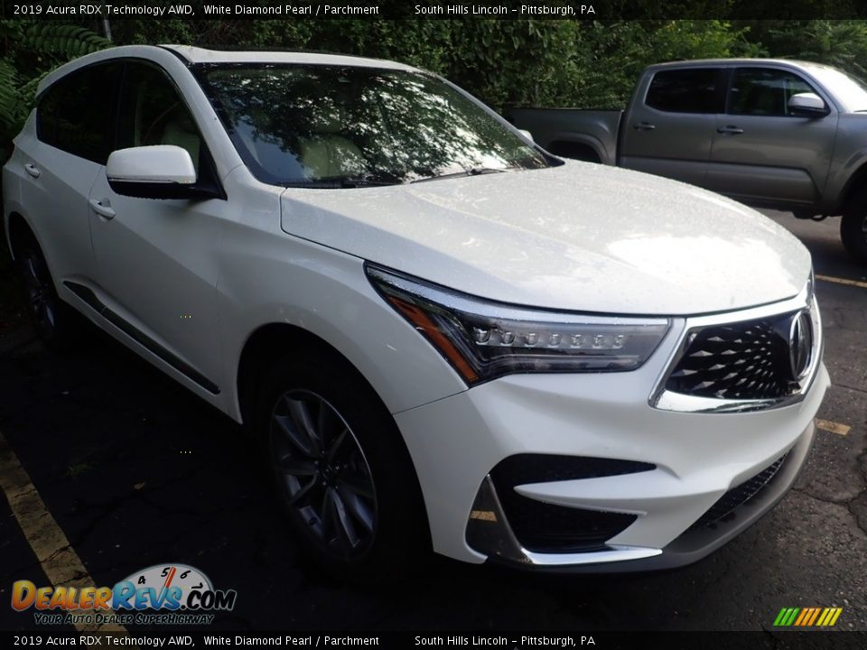 2019 Acura RDX Technology AWD White Diamond Pearl / Parchment Photo #4