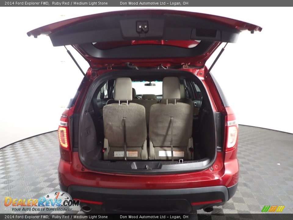 2014 Ford Explorer FWD Ruby Red / Medium Light Stone Photo #8