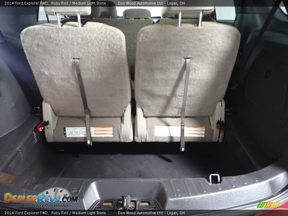 2014 Ford Explorer FWD Ruby Red / Medium Light Stone Photo #9