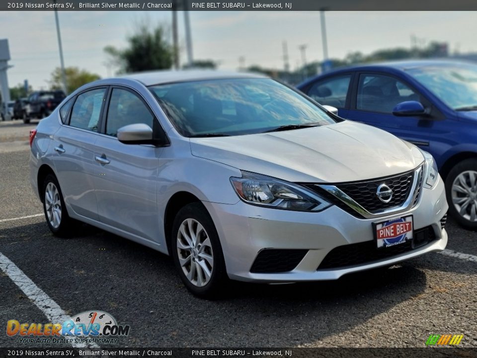 2019 Nissan Sentra SV Brilliant Silver Metallic / Charcoal Photo #4