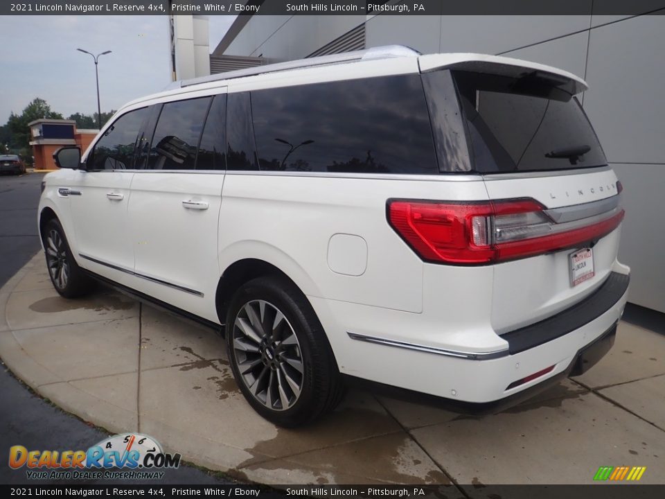 2021 Lincoln Navigator L Reserve 4x4 Pristine White / Ebony Photo #3