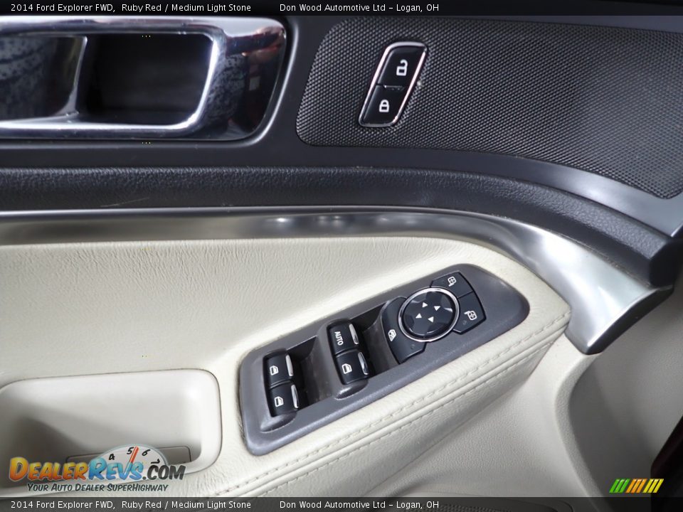 2014 Ford Explorer FWD Ruby Red / Medium Light Stone Photo #12