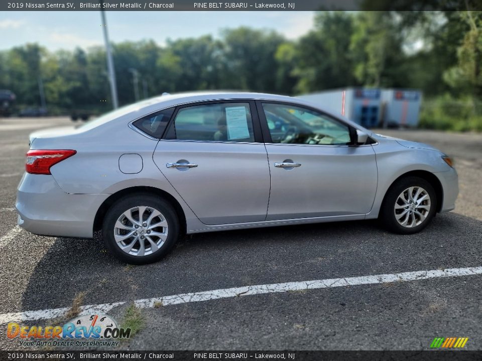 2019 Nissan Sentra SV Brilliant Silver Metallic / Charcoal Photo #8