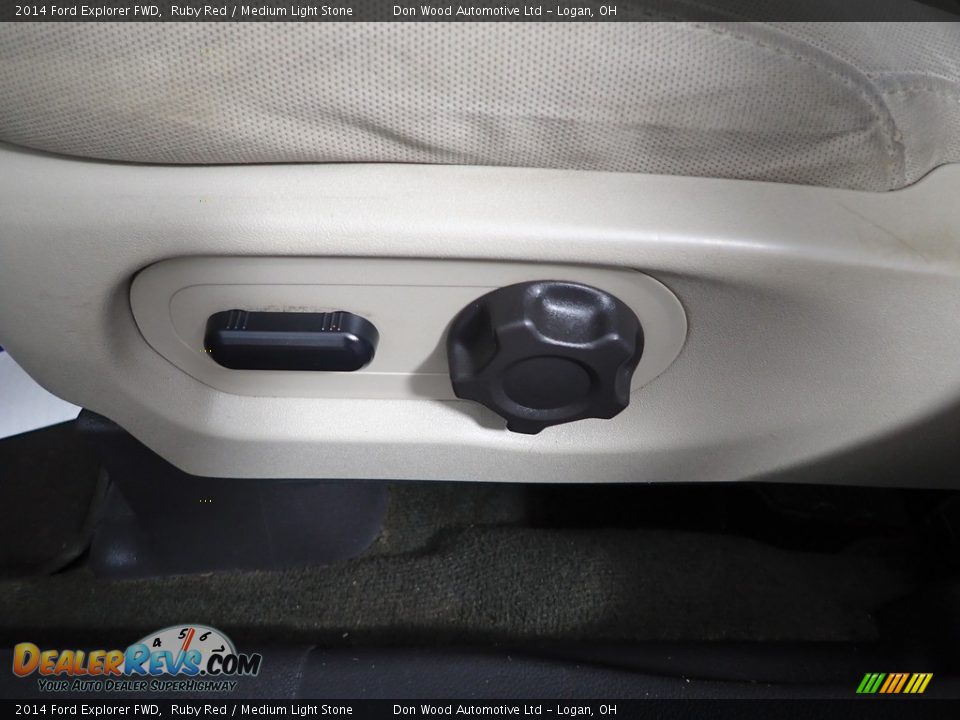 2014 Ford Explorer FWD Ruby Red / Medium Light Stone Photo #14