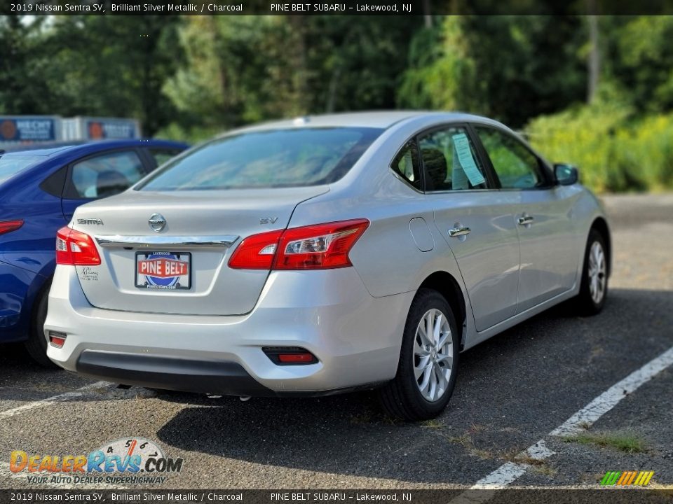 2019 Nissan Sentra SV Brilliant Silver Metallic / Charcoal Photo #9