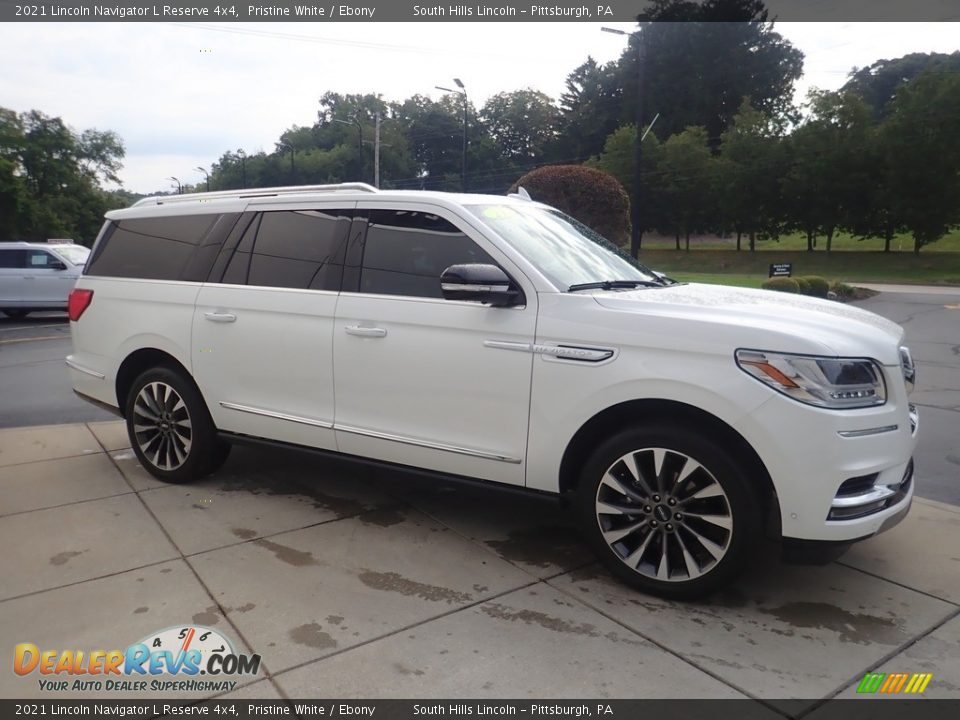 2021 Lincoln Navigator L Reserve 4x4 Pristine White / Ebony Photo #7