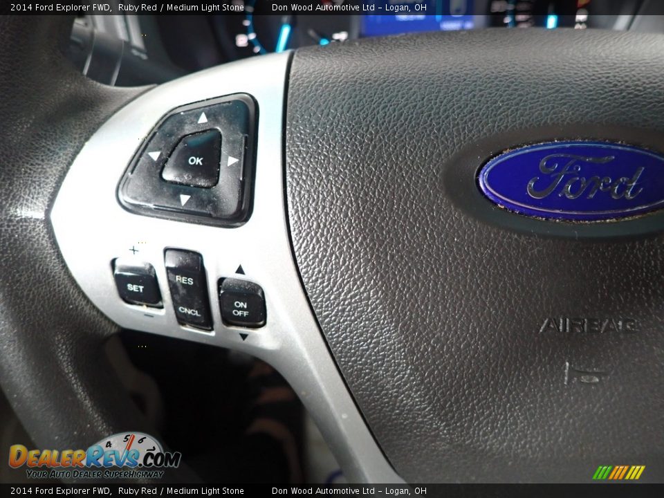 2014 Ford Explorer FWD Ruby Red / Medium Light Stone Photo #16