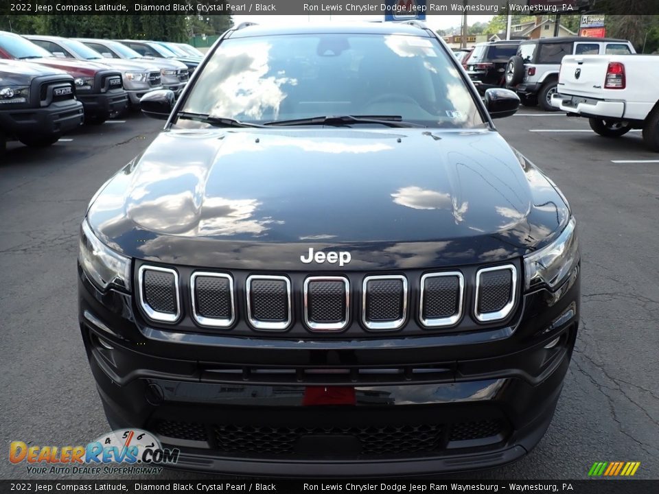 2022 Jeep Compass Latitude Diamond Black Crystal Pearl / Black Photo #9