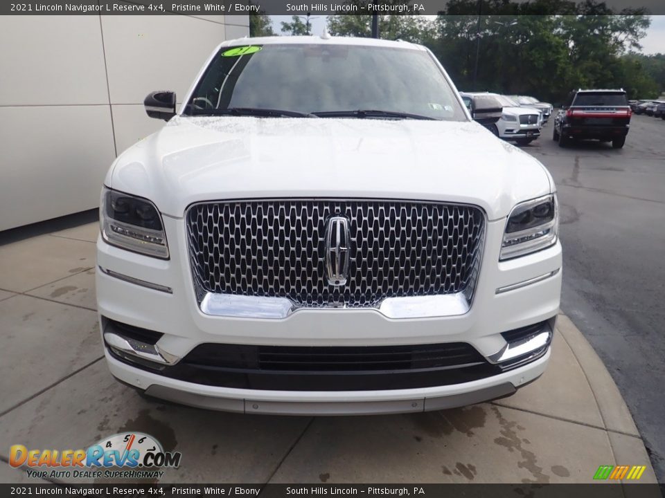 2021 Lincoln Navigator L Reserve 4x4 Pristine White / Ebony Photo #9