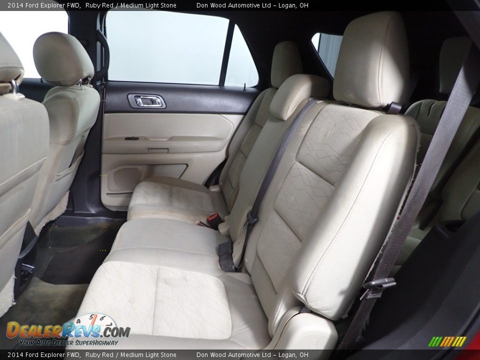 2014 Ford Explorer FWD Ruby Red / Medium Light Stone Photo #21