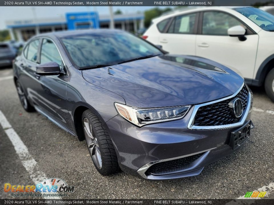 2020 Acura TLX V6 SH-AWD Technology Sedan Modern Steel Metallic / Parchment Photo #3